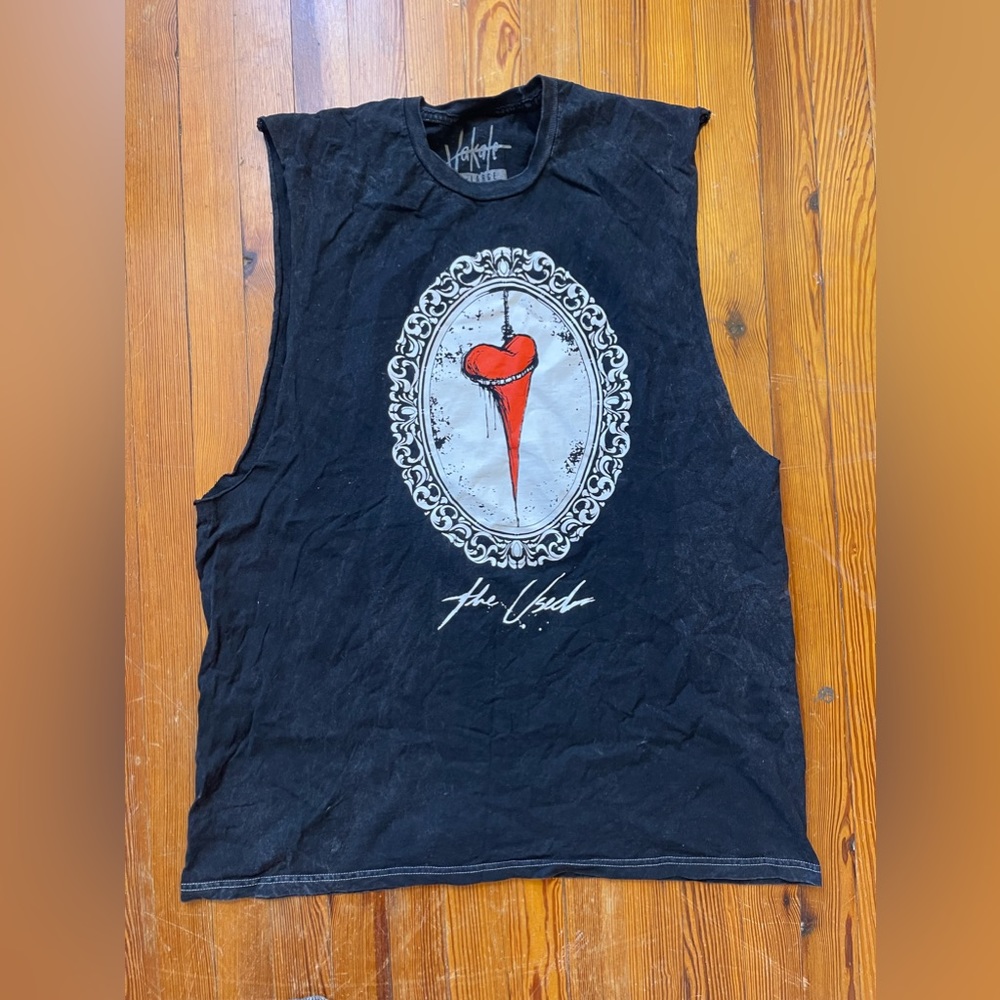 Mens XL The Used cutoff tank